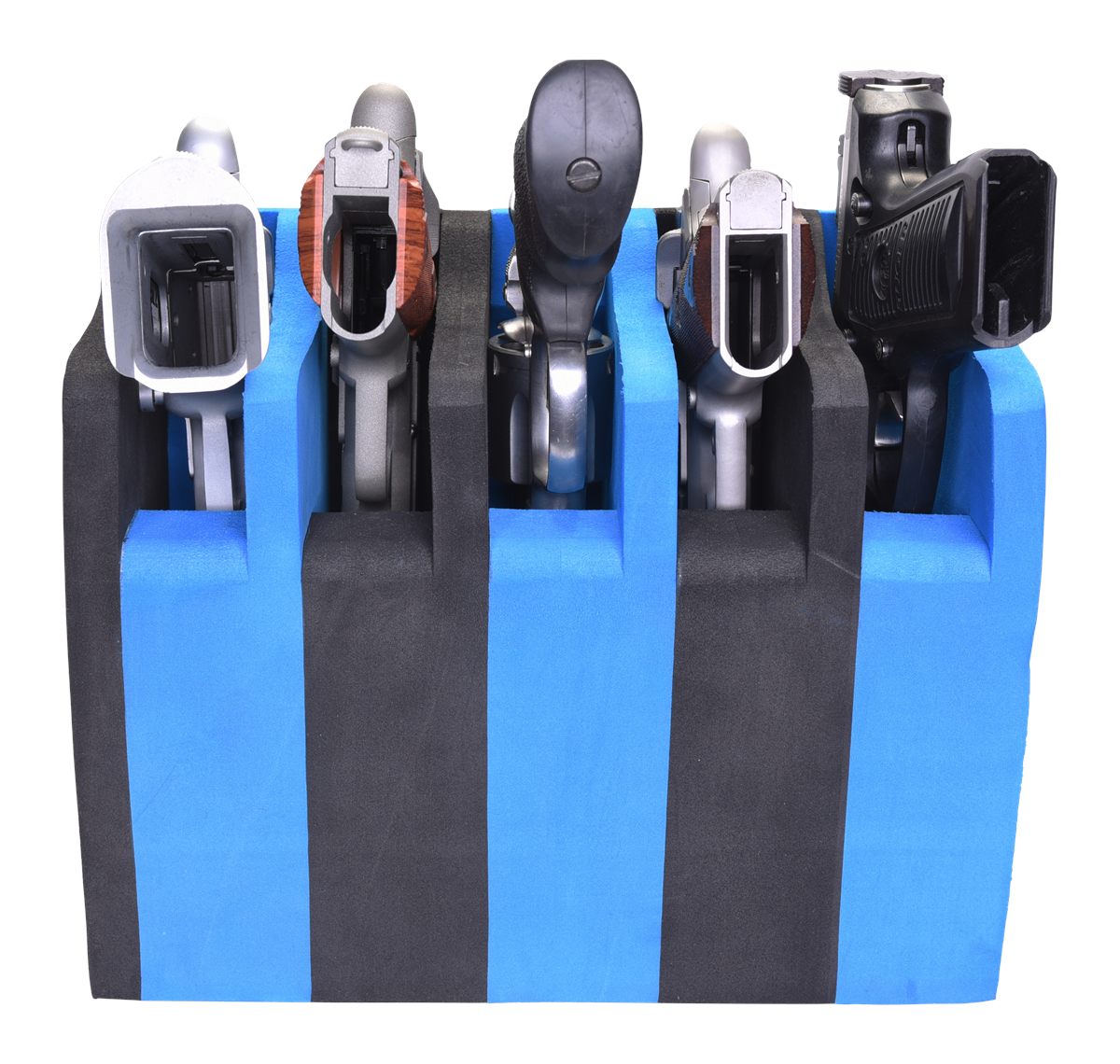 GPS Soft Foam 5 Medium Pistol Cradle Holder Organizer for Safe Storage - Bl