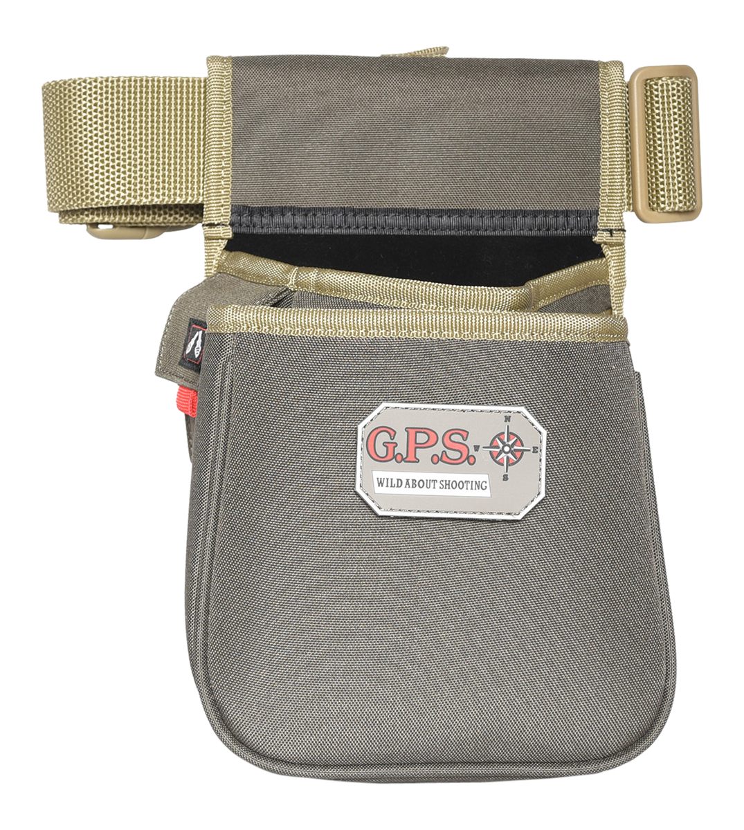 GPS Contoured Double Shotshell Pouches Web Belt - Rugged Shooting Range Bag