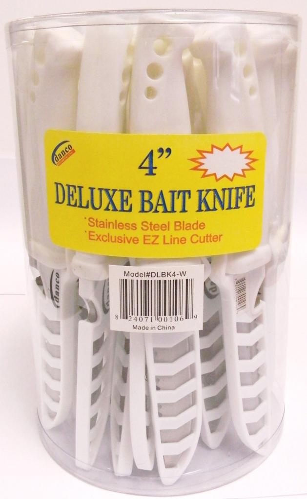 Danco Deluxe 4in Bait Knife Display 24pc PDQ W/Sheath