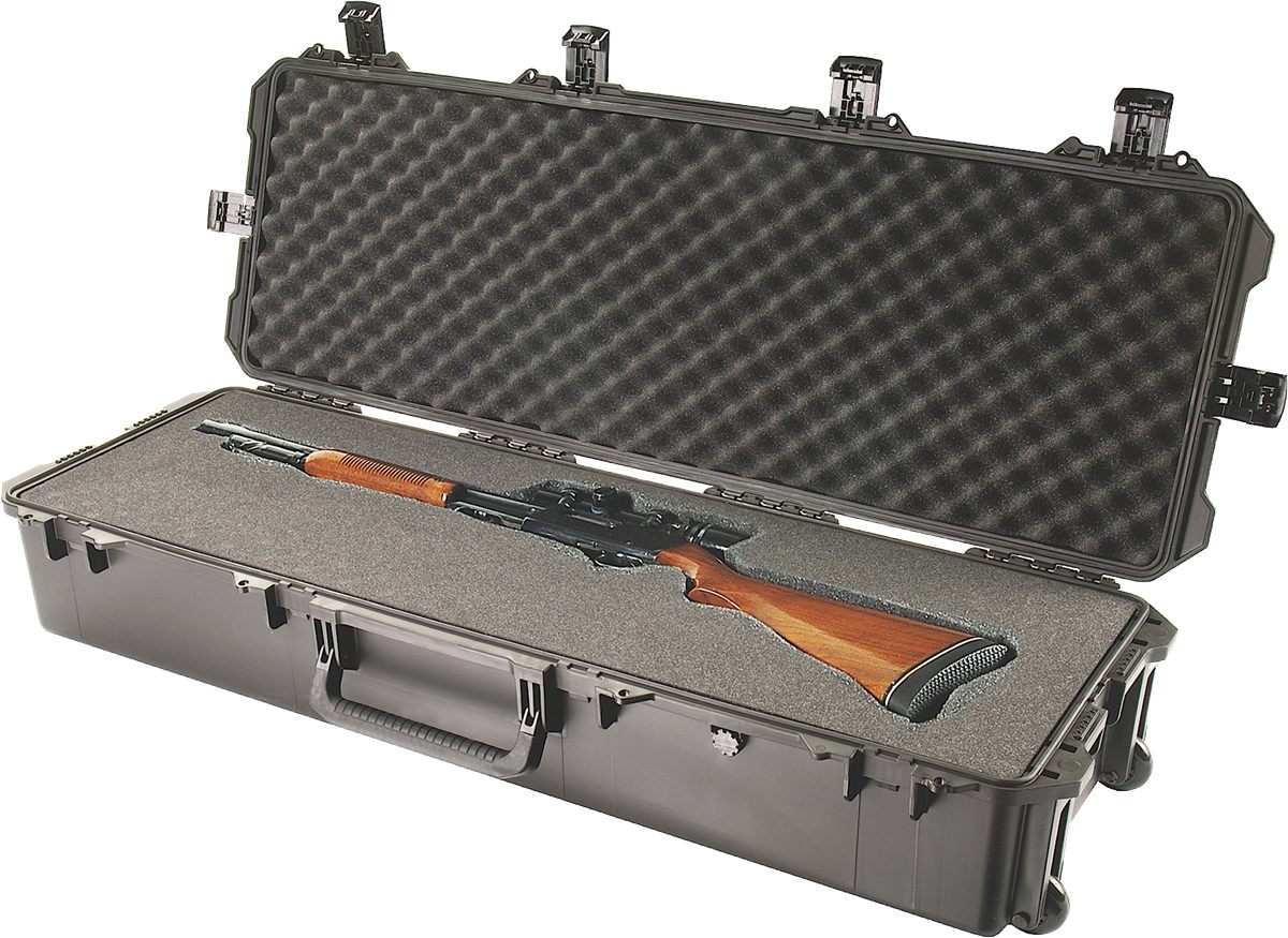 Pelican Storm Cases IM3220X0001 Long 44in Black HPX Resin 2 gun w/Wheels