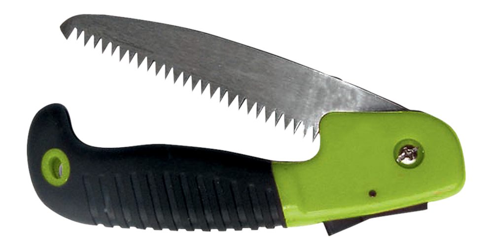 HME Folding 7in Carbon Steel Blade Hand Saw with Pistol-Grip for Camping, B view 2