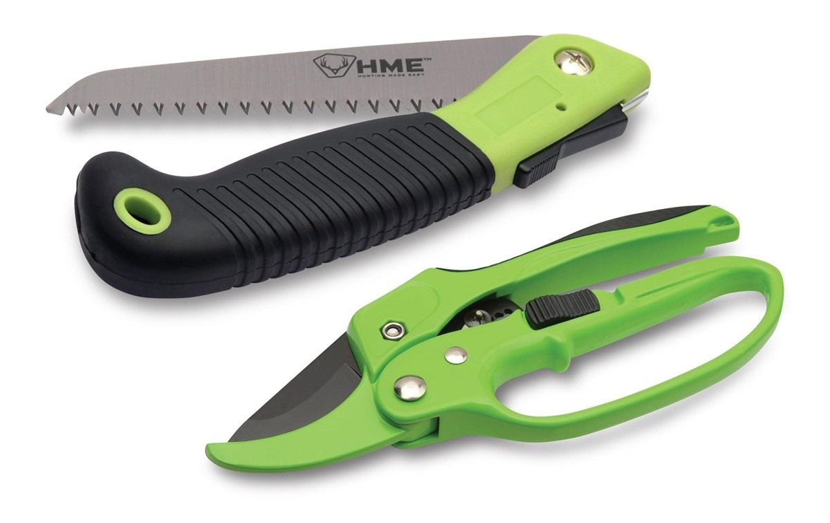 HME Hunter's Combo Pack - 7in Folding Pocket Hand Saw Heavy-Duty Ratchet Sh