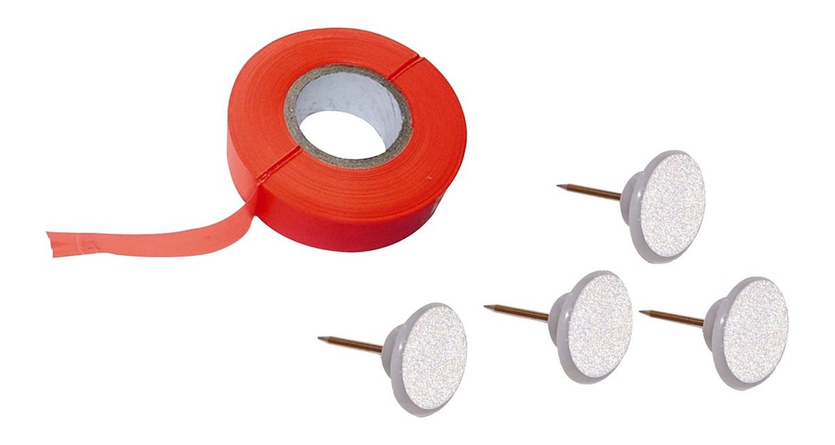 HME 150' Trail Marking Ribbon - Environmentally Safe Fluorescent Orange Wea