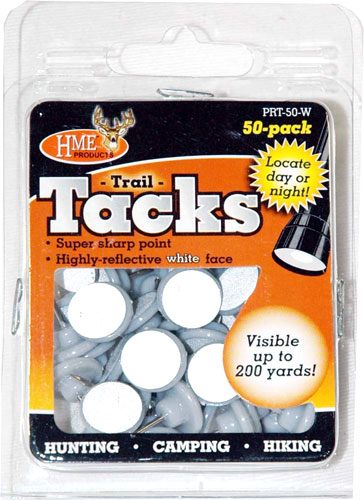 HME Products Plastic Reflective Tack (Pack of 50), White 1.00 x x