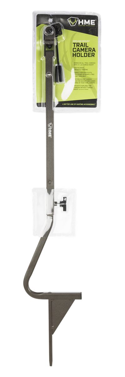 GSM Outdoors HME Ground Mount Trail Camera Holder 26in-36in High Brown Meta