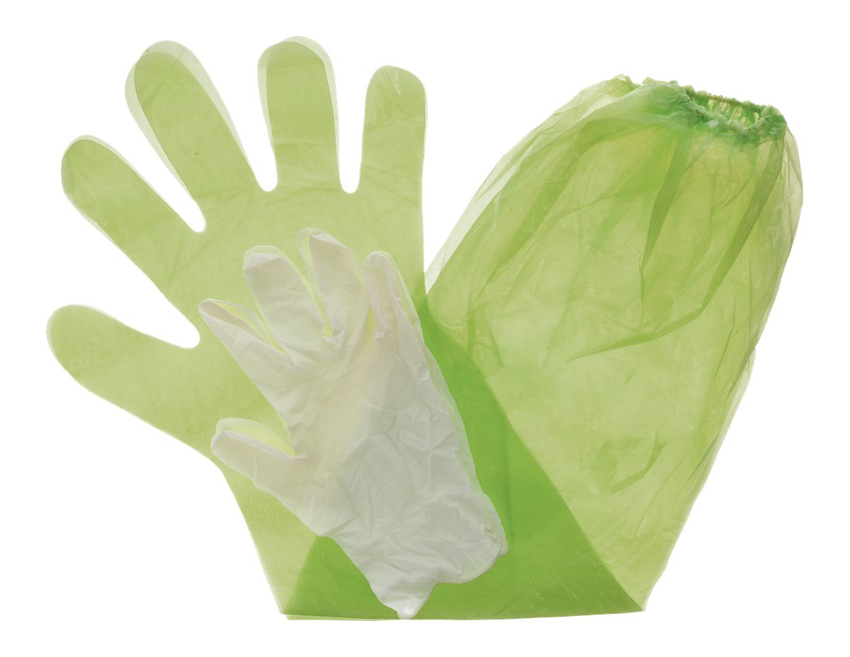 HME Game Cleaning Gloves (Pack of 4) | Disposable Shoulder-Length Field Dre