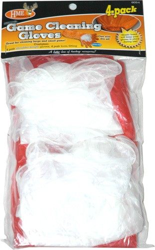 HME Game Cleaning Gloves (Pack of 4) | Disposable Shoulder-Length Field Dre view 2