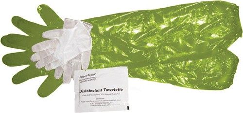HME Game Cleaning Gloves (Pack of 4) | Disposable Shoulder-Length Field Dre view 4