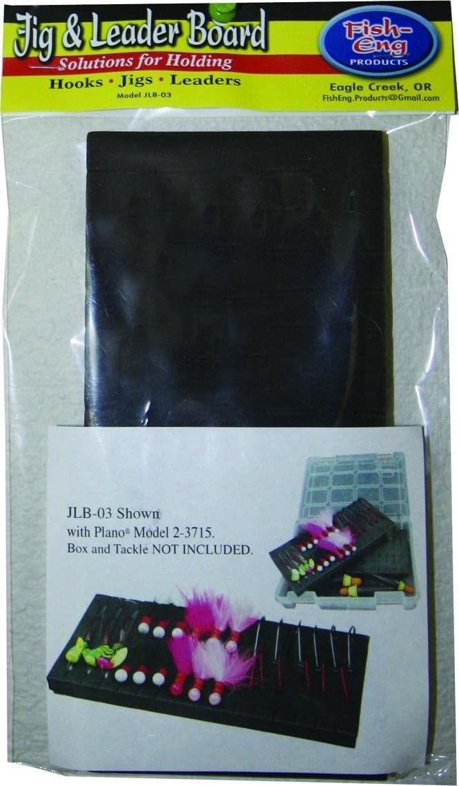 Fisheng Leader Board Foam Jig 4in, Size 3, Black