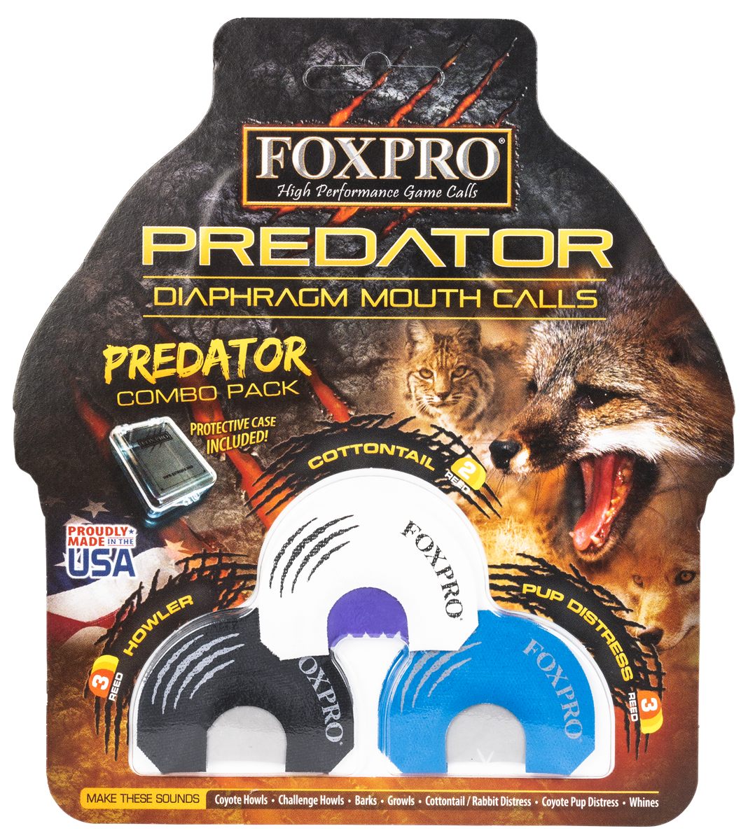 Foxpro COYCOMBO Predator Combo Diaphragm Call Double/Triple Reed Cottontail