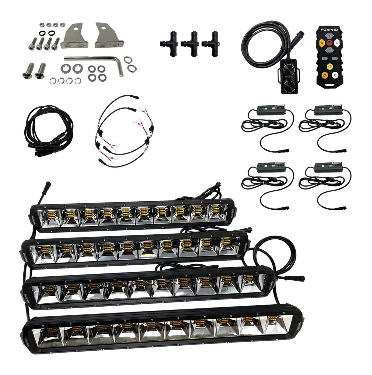 Foxpro MUDCT4KIT Cutter Light Kit Black 2810/3380/4408 Lumens White/Amber/M