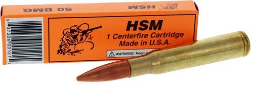 HSM Ammo 50 BMG Hornady A-MAX DUMMY Round 1RD
