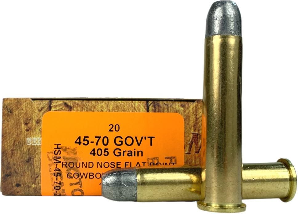 HSM Cowboy Action Hard Cast Rifle Ammunition .45-70 Govt 405gr Rnfp-TLG 130 view 2
