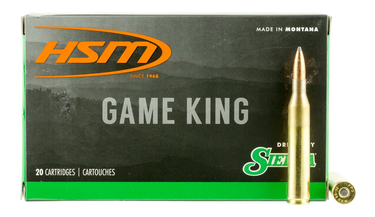 HSM 25061N Game King 25-06 Rem 100 gr Sierra Spitzer Boat Tail 20 Per Box/