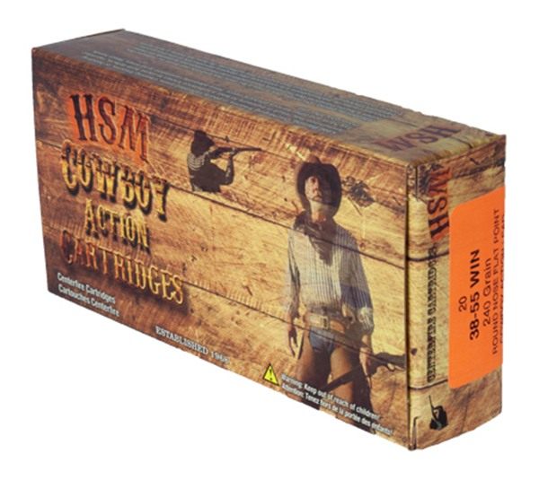 HSM 38551N Cowboy Action 38-55 Win 240 gr Round Nose Flat Point 20 Per Box/ view 2