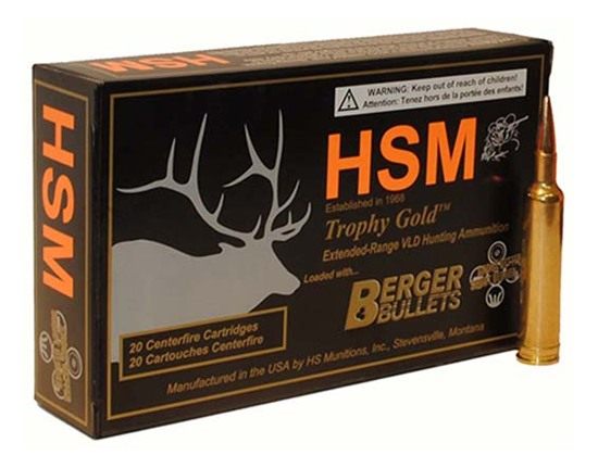 HSM Ammunition 300RUM185VLD Trophy Gold Extended Range 300 RUM 185 gr Berge
