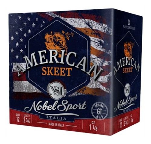 Eurosports Nobel Sport Target American Trap Shotshells 12ga 2-3/4in 1/8oz 1