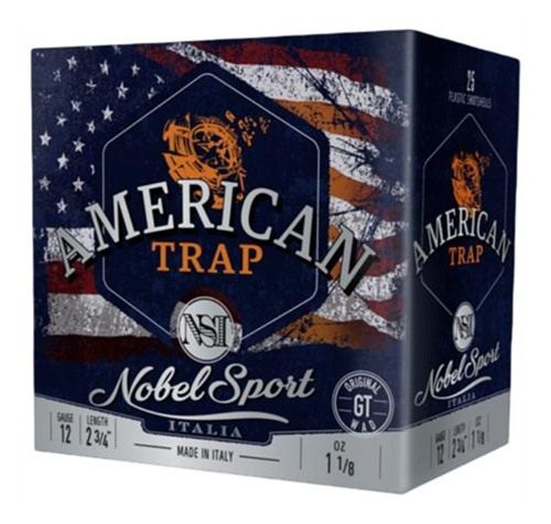 Eurosports Nobel Target American Trap Shotshells 12 ga 2-3/4in 1/8 oz 1145