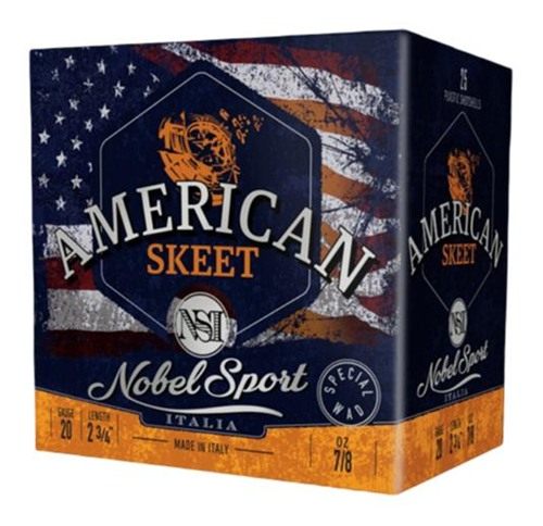 Eurosports Nobel Sport Target American Trap Shotshells 20ga 2-3/4in 7/8oz 1