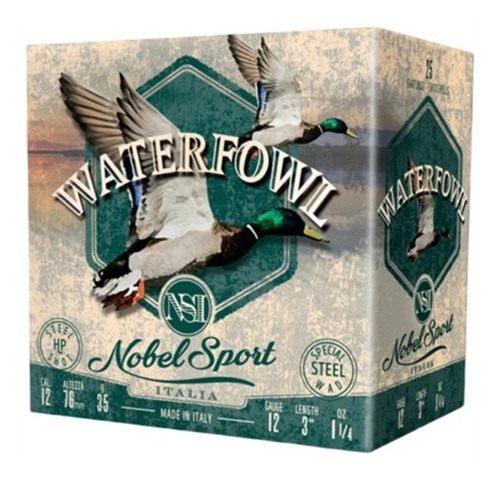 Eurosports Nobel Sport Steel Waterfowl Shotshells 12 ga 3in 1/4 oz 1450 fps