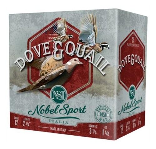Eurosports Nobel Sport Dove Quail Shotshells 12 ga 2-3/4in 1/8 oz 1255 fps