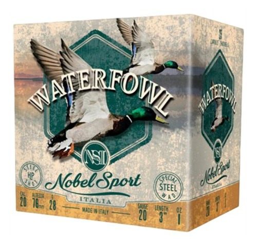 Eurosports Nobel Sport Steel Waterfowl 20 Shotshells 20ga 1oz 3in 1450 fps