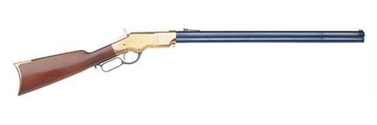 Taylors & Company 550252 1860 Uberti Full Size 44-40 Win 13+1 24.25" Blued Octagon Barrel, Brass Receiver, Walnut Fixed Stock, Right Hand view 2