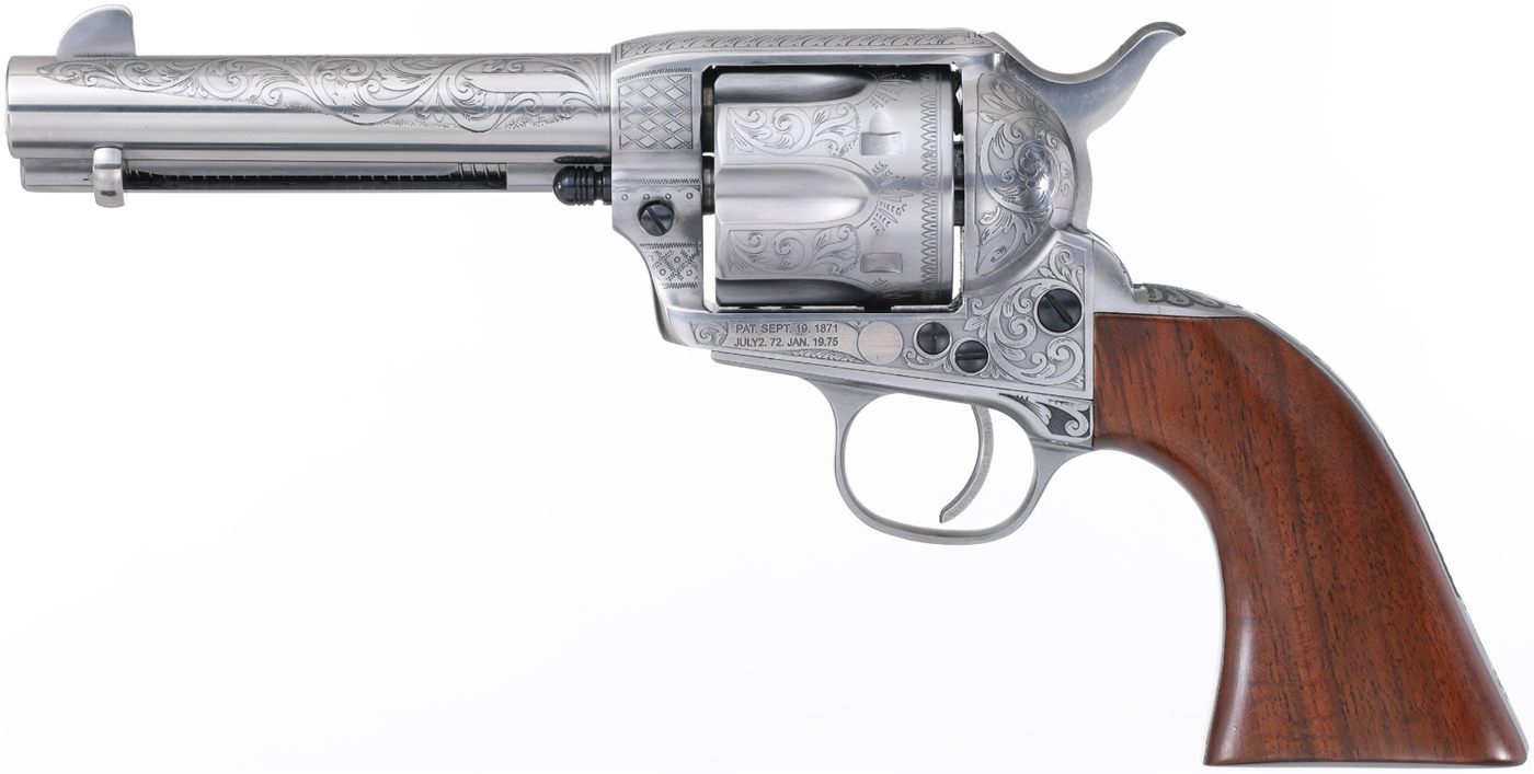 Taylors TF Uberti 1873 Cattleman 357mag 4.75 Photo Engrv