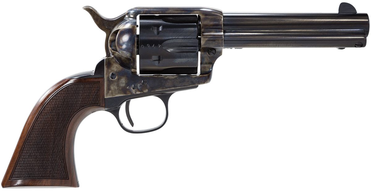 Taylors AND Company 4107DE Smoke Wagon Deluxe 357 Mag 6rd 4.75in Blued Cyli