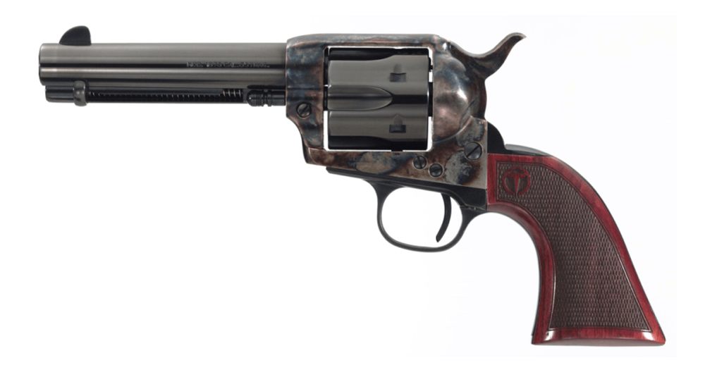 Taylors AND Company 4107DE Smoke Wagon Deluxe 357 Mag 6rd 4.75in Blued Cyli view 3
