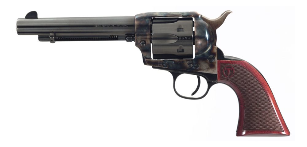 Taylors AND Company 550813DE Smoke Wagon Uberti 45 Colt (Long 6 Shot 5.50in view 3
