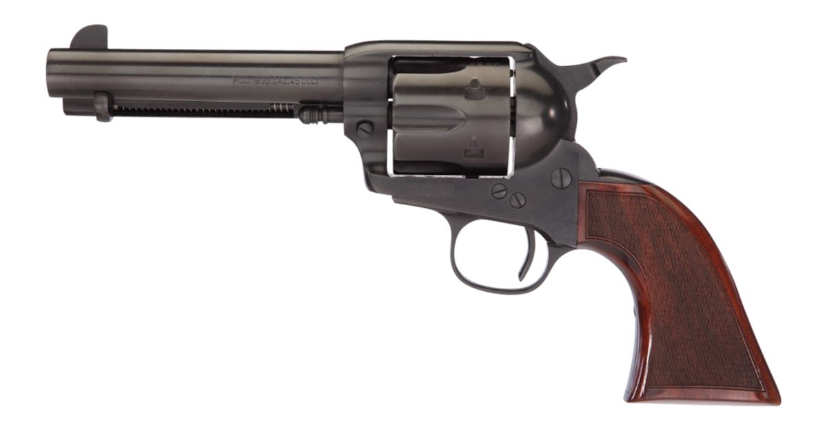 Taylors AND Company 550885DE Runnin Iron Black Rock 45 Colt (LC) Caliber wi