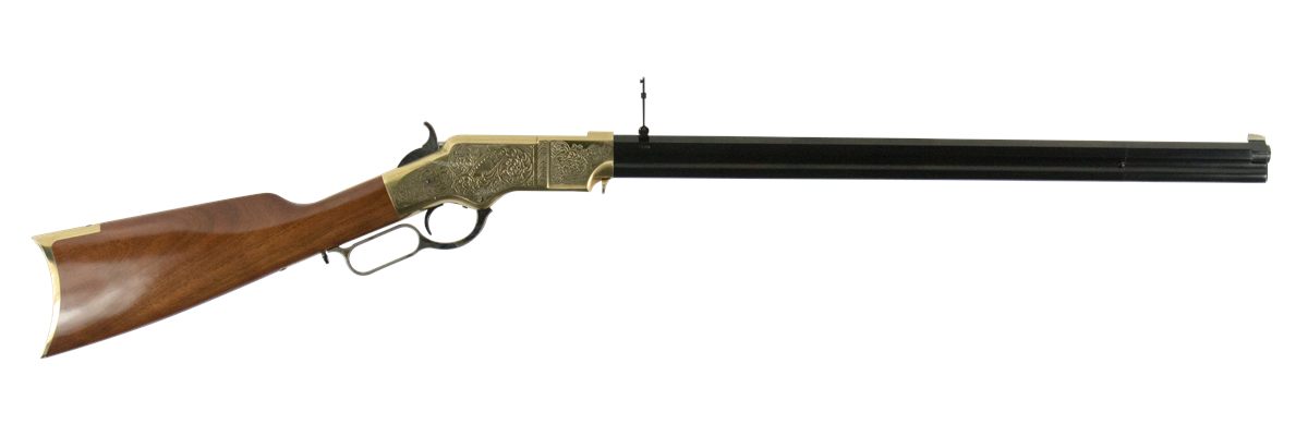 Taylors AND Company 550296 1860 Brass Engraved 44-40 Win 13+1 24.25in Blued