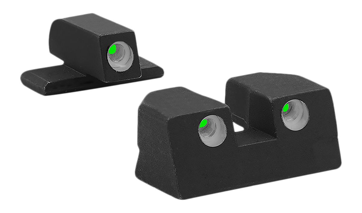 Meprolight USA 101103101 Tru-Dot Sight Set Green Tritium Front Rear, Sauer