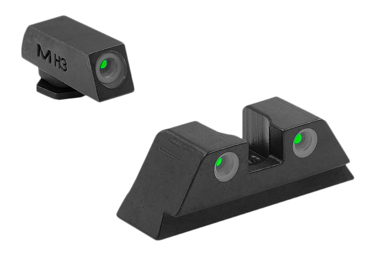 Meprolight Sights USA 102223101 Tru-Dot Set Green Tritium Front Rear, Compa