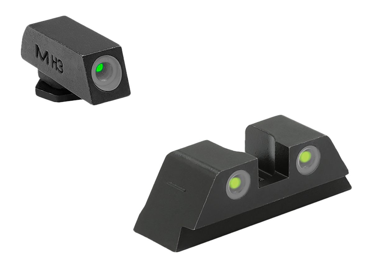 Meprolight USA 102223201 Tru-Dot Green Tritium White Outline Front Sight-Ye