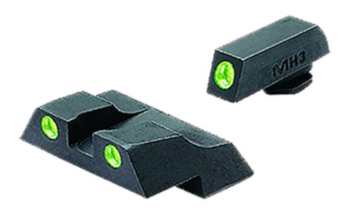 Meprolight USA 102263101 Tru-Dot Sight Set Green Tritium Front Rear, Compat