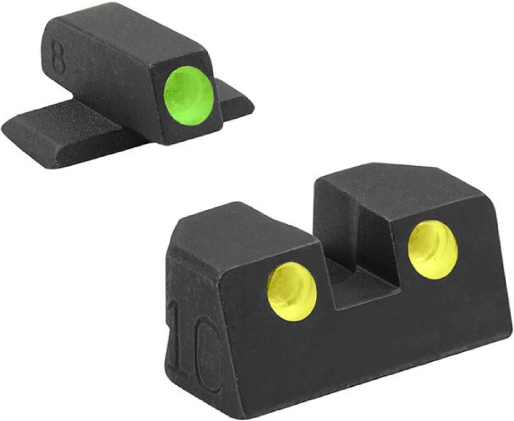 Meprolight Usa Fixed Night Sights (set) Springfield XD 45 Acp (green-f/yell