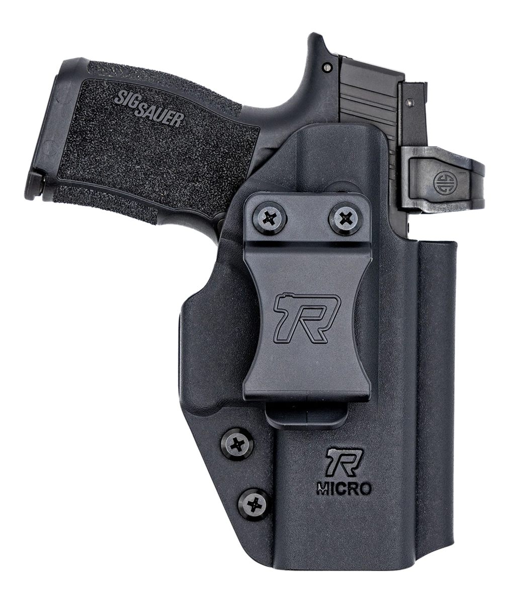 Rounded Gear RGUNVRSLCMPCTBLK Universal Kydex IWB Black Belt Clip Fits Comp