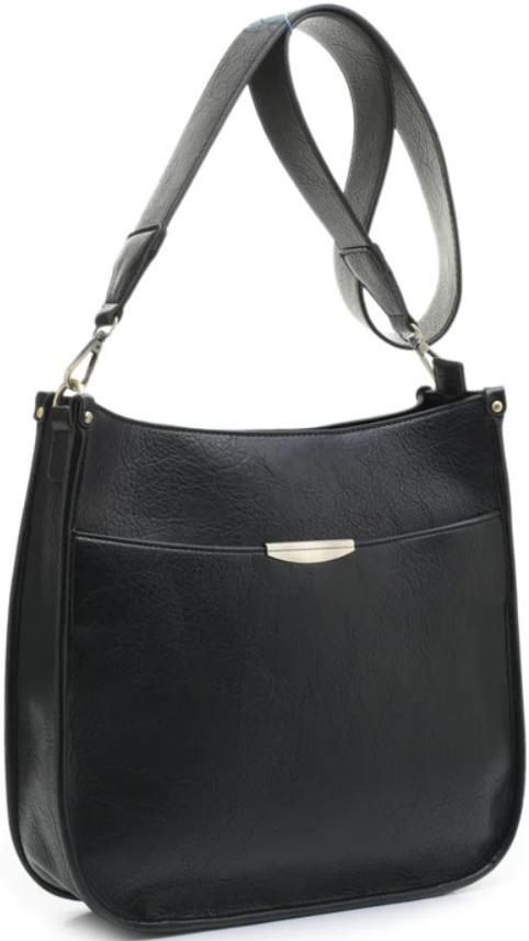 JESSIE & JAMES Ava Concealed Carry Crossbody Bag with Lock and Key | Black view 2