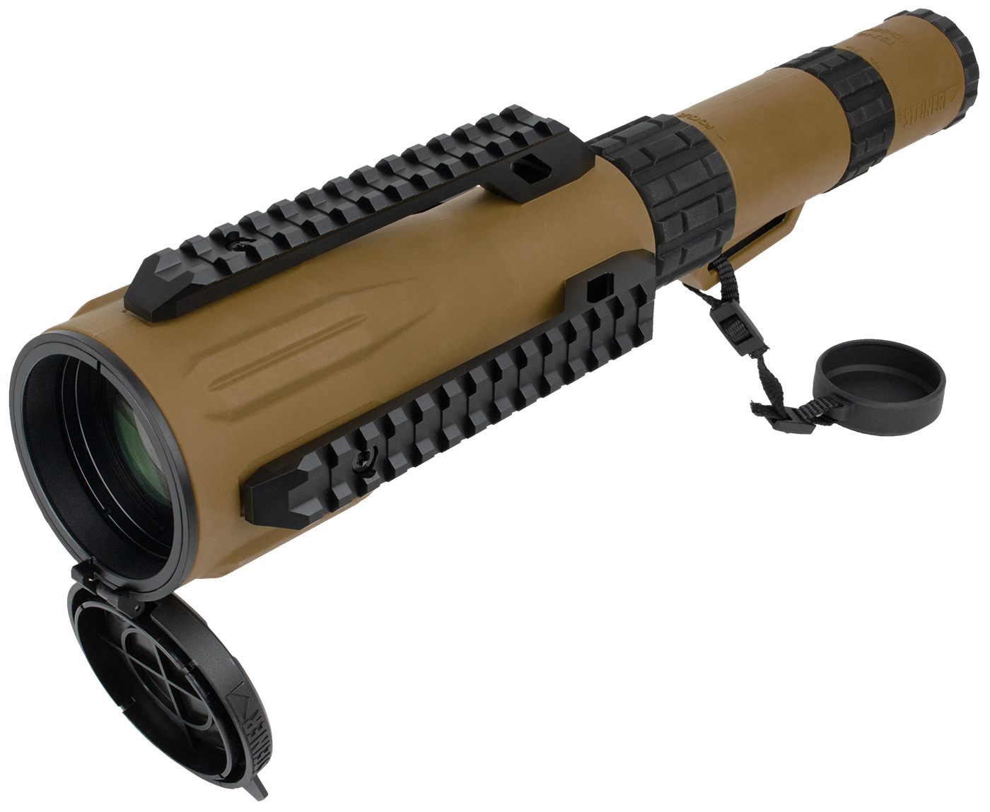 Steiner 2918 TS740 Straight Body 7-40x60mm 1/2 Mil Dot Reticle, Coyote Brow