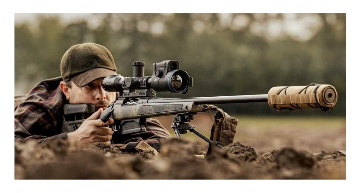 Pulsar Thermal Thermion 2 LRF XG60 Rifle Scope 4-24x60 with 30mm Cantilever view 4