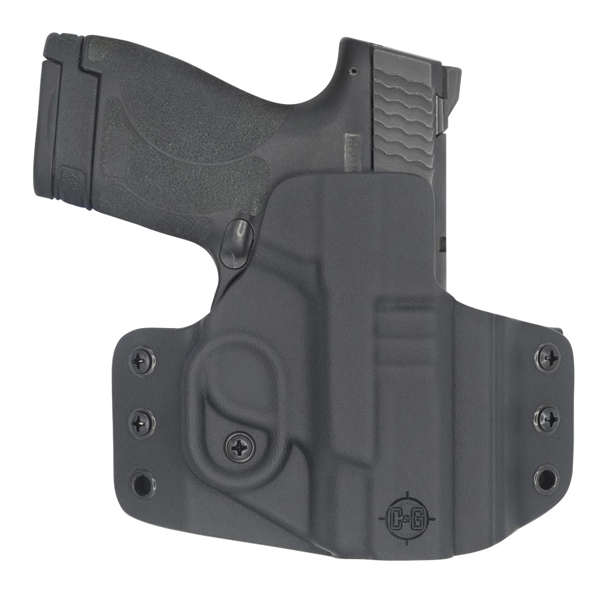 C G Arms Holsters 0524100 Covert OWB Black Kydex Belt Loop Fits M P Shield