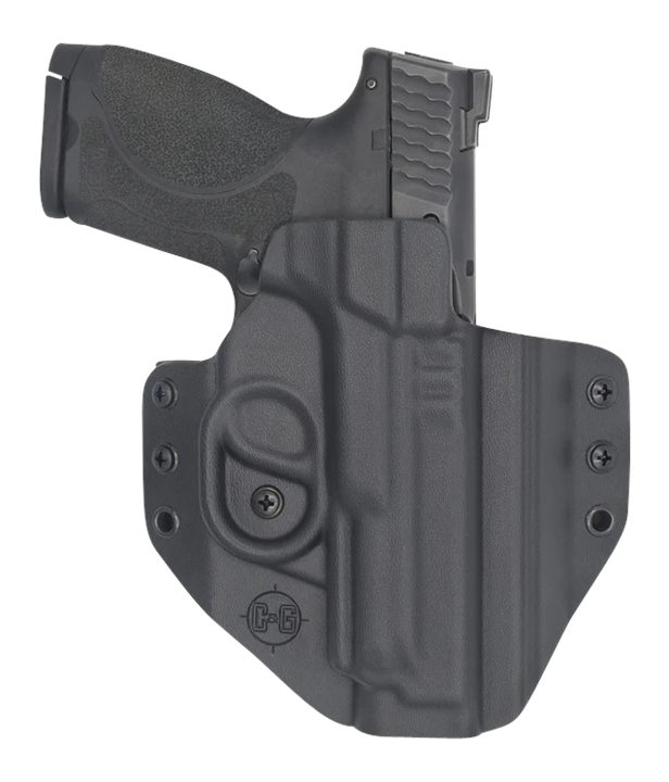 C G Arms Holsters 0566100 Covert OWB Black Kydex Belt Loop Fits S W M P 9/4