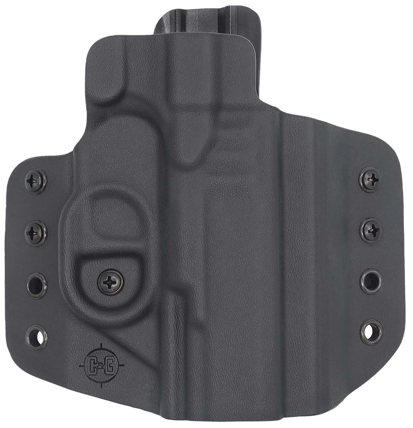C G Arms Holsters 1212100 Covert OWB Black Kydex Belt Loop Fits Walther PDP