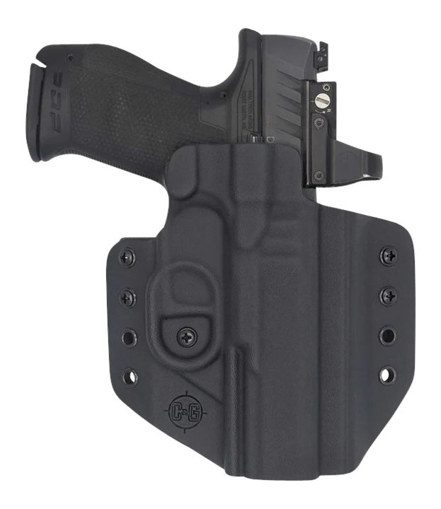 C G Arms Holsters 1206100 Covert OWB Black Kydex Belt Loop Fits Walther PDP