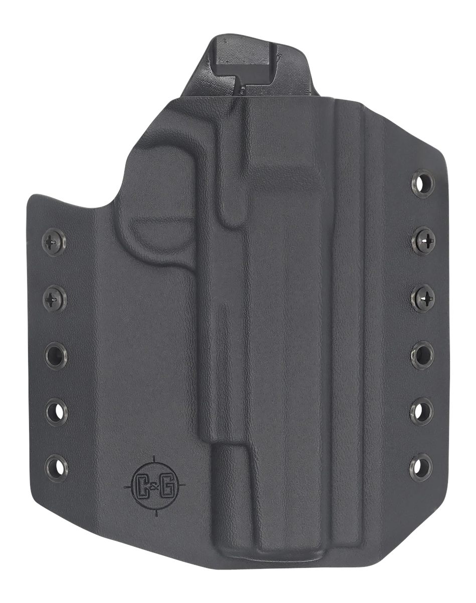 C G Arms Holsters 1850100 Covert OWB Black Kydex Belt Loop Fits 1911 Govern
