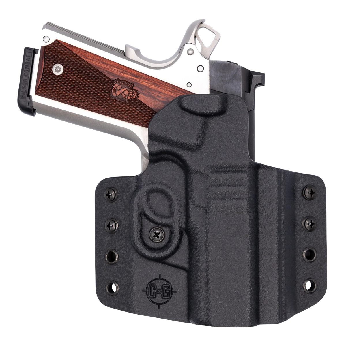 C G Arms Holsters 1862100 Covert OWB Black Kydex Belt Loop Fits 1911 3.5in