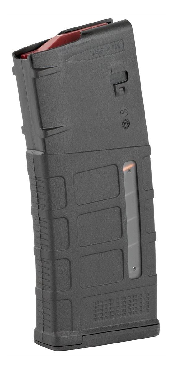 Magpul MAG577BLK PMAG GEN M3 25rd Detachable w/Capacity Window 308 Win/7.62