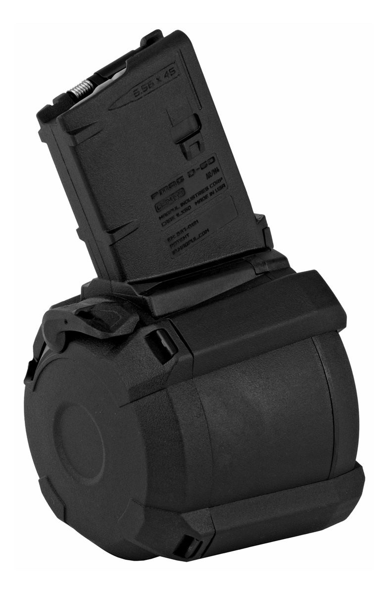 Magpul MAG576BLK PMAG GEN M3 60rd Drum 223 Rem/5.56x45mm Nato Fits AR-15/M1
